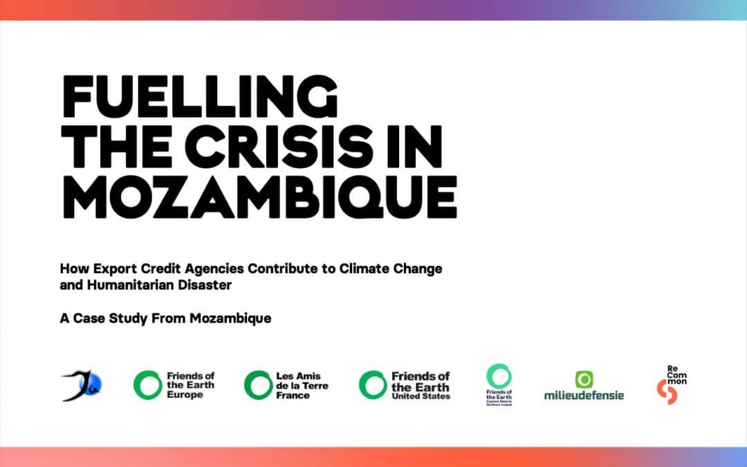 Report - cover - fuelling crisis Mozambique