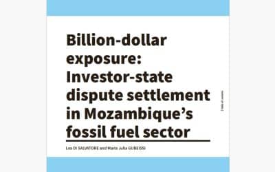 Contratos de combustíveis fósseis expõem Moçambique a um risco financeiro de vários biliões de dólares